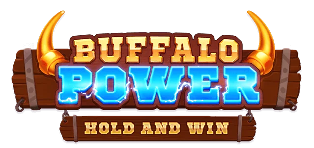 Buffalo Hold and Win Slot Logo Clover Casino