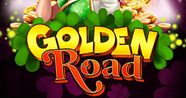 Golden Road Slot Logo Clover Casino