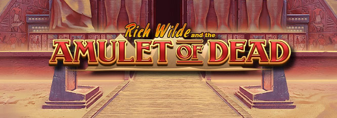 Rich Wilde and the Amulet of the Dead Slot Logo Clover Casino