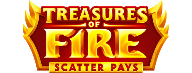 Treasures of Fire: Scatter Pays Slot Logo